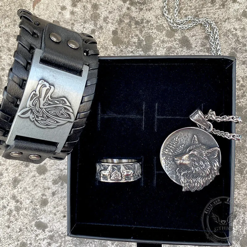 3 Pcs Fenris-wolf Stainless Steel Jewelry Set sold by GTHIC product image thumbnail 4