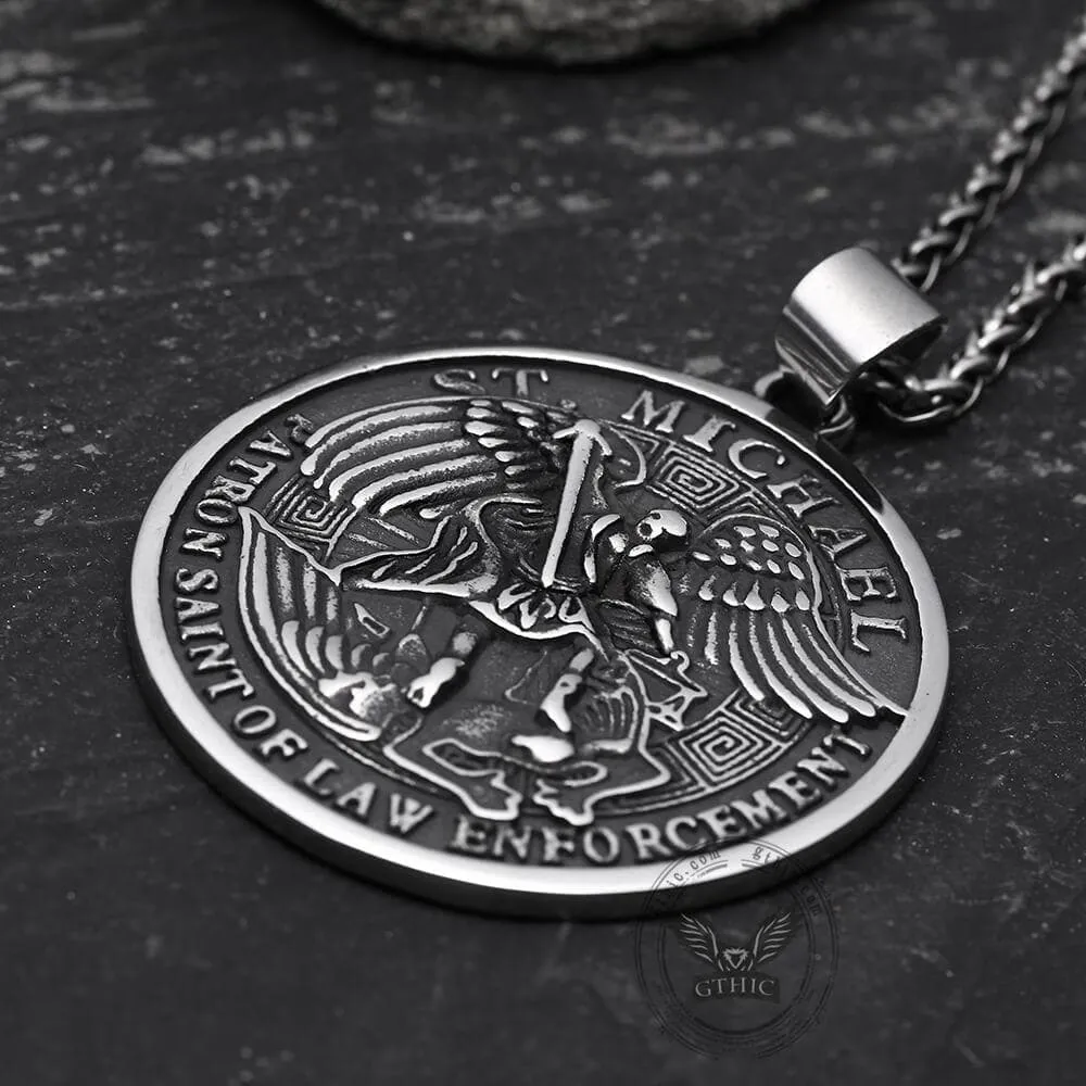 St. Michael Stainless Steel Pendant sold by GTHIC product image thumbnail 5