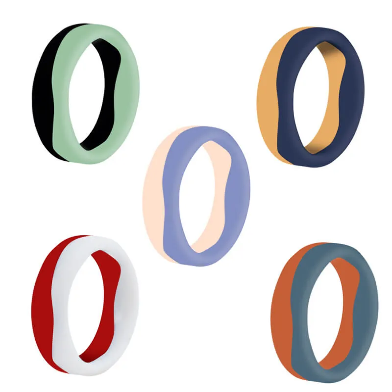 Classic Two-Tone Silicone Ring sold by GTHIC