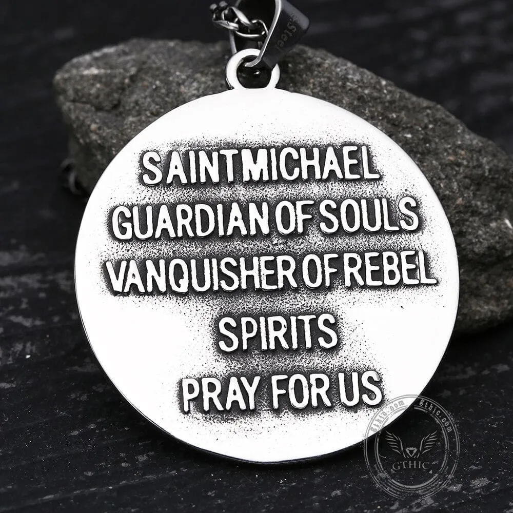 St. Michael Stainless Steel Pendant sold by GTHIC product image thumbnail 4