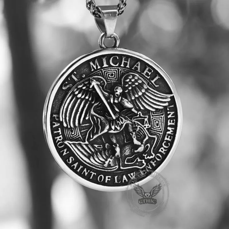 St. Michael Stainless Steel Pendant sold by GTHIC