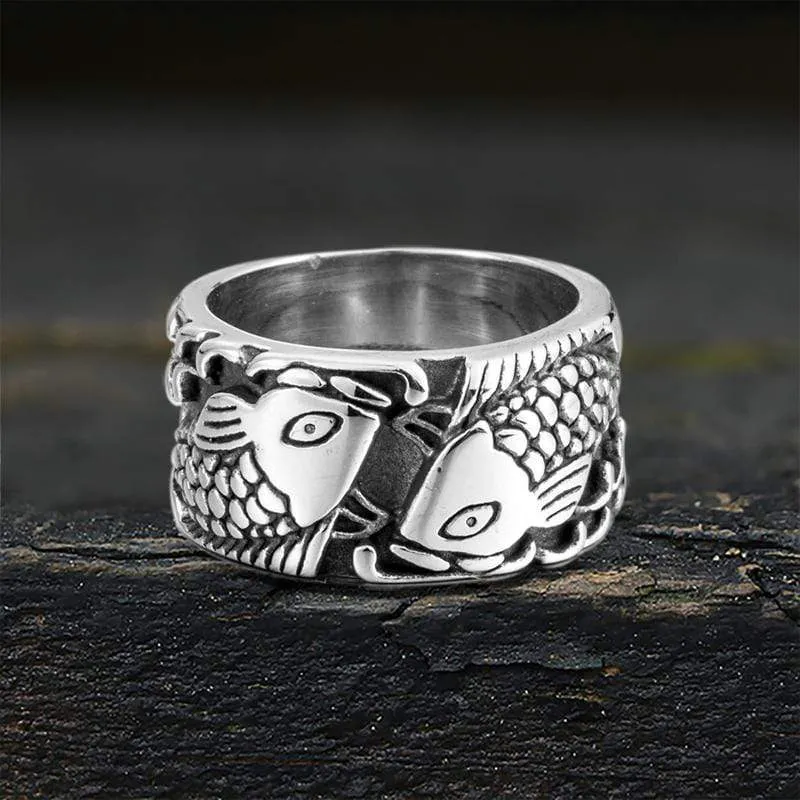Relief Fish Sterling Silver Ring sold by GTHIC product image thumbnail 4