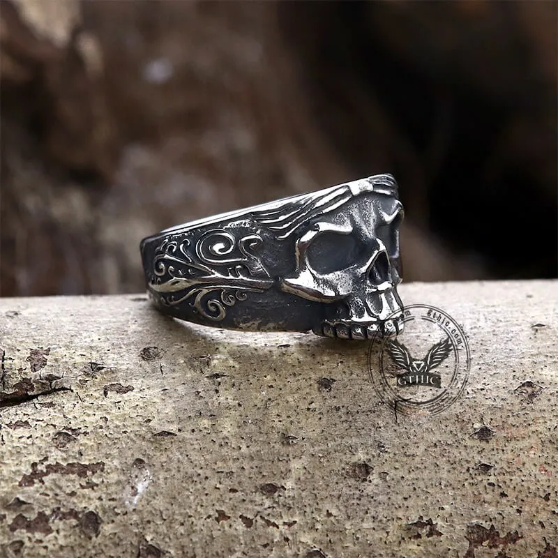 Vintage Goth Stainless Steel Skull Ring sold by GTHIC product image thumbnail 4