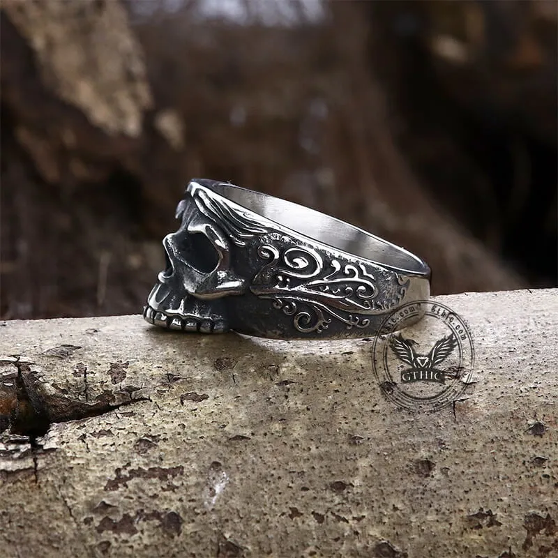 Vintage Goth Stainless Steel Skull Ring sold by GTHIC product image thumbnail 5