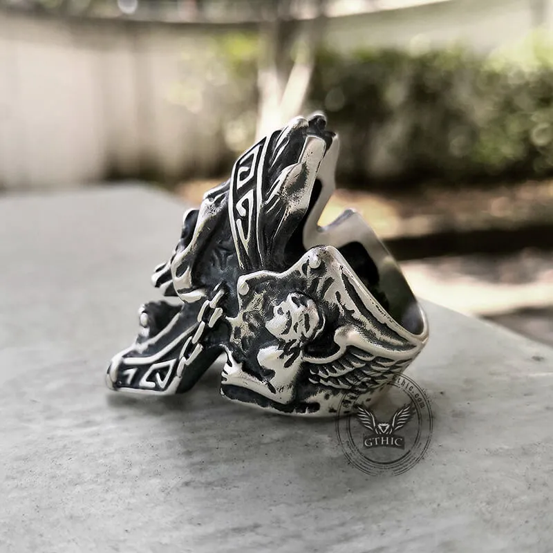 God of War Ares Sterling Silver Skull Ring sold by GTHIC product image thumbnail 5
