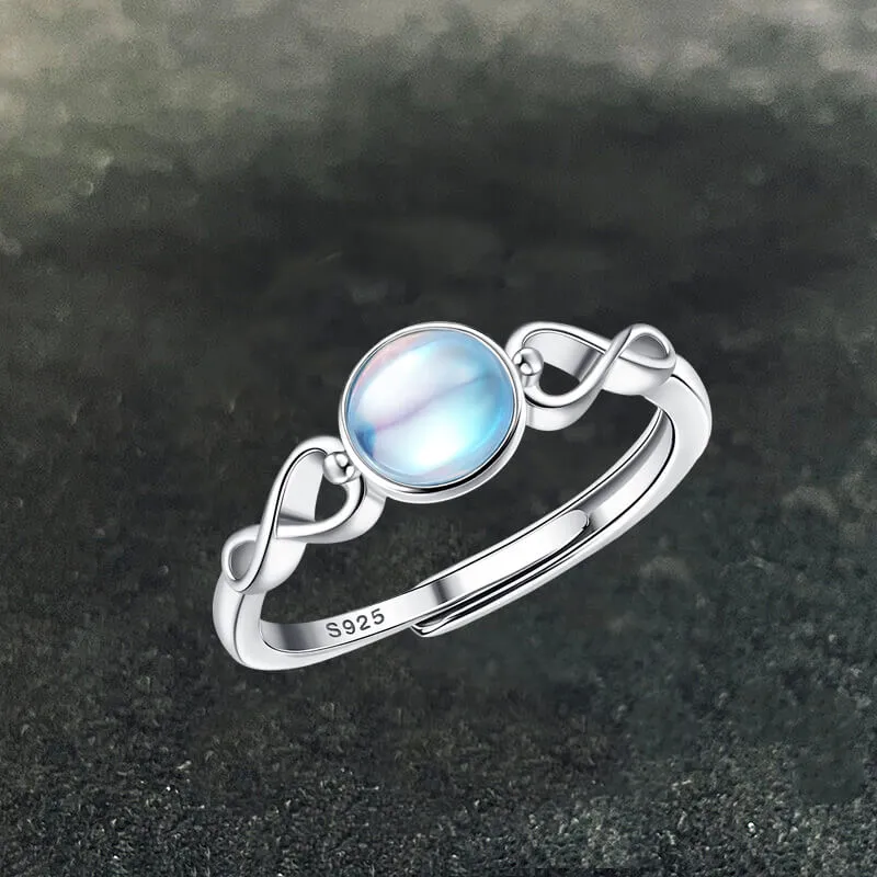 Simple Opal Sterling Silver Adjustable Engagement Ring sold by GTHIC