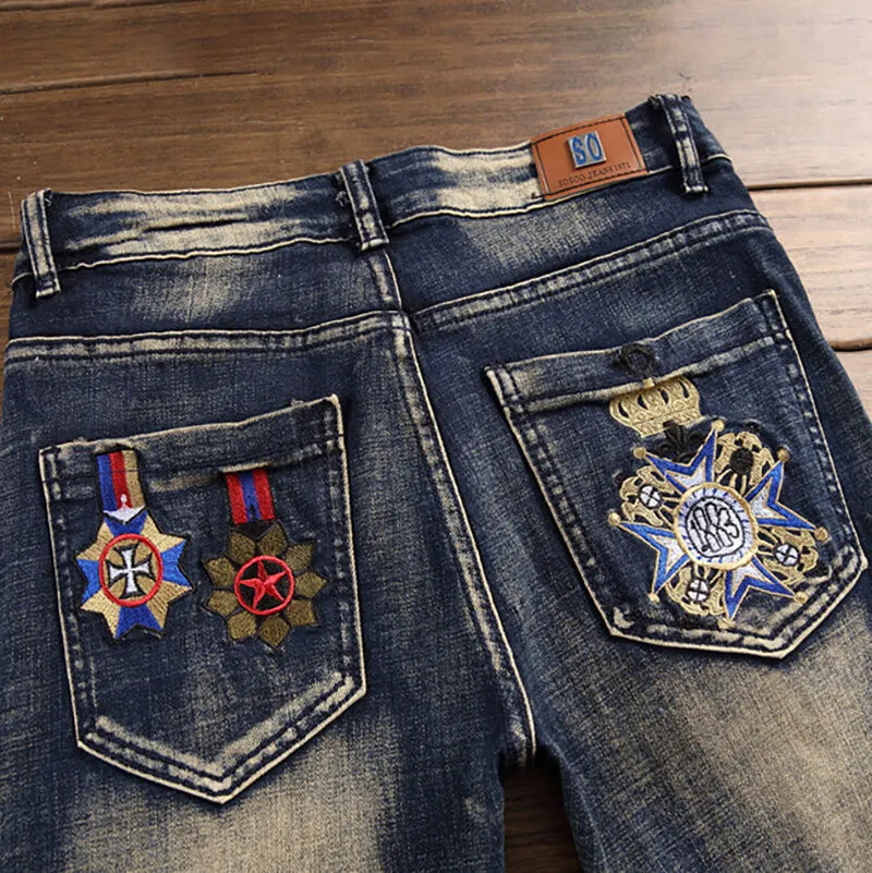 Embroidered Printed Cotton Men's Punk Pants sold by GTHIC product image thumbnail 5