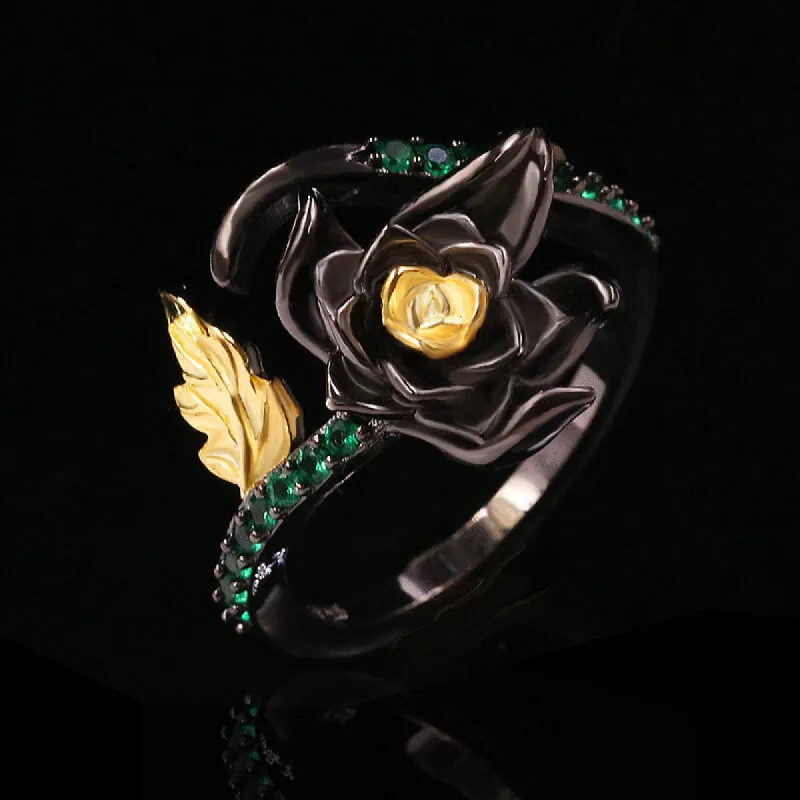 Rose Olivine Brass Women Ring sold by GTHIC