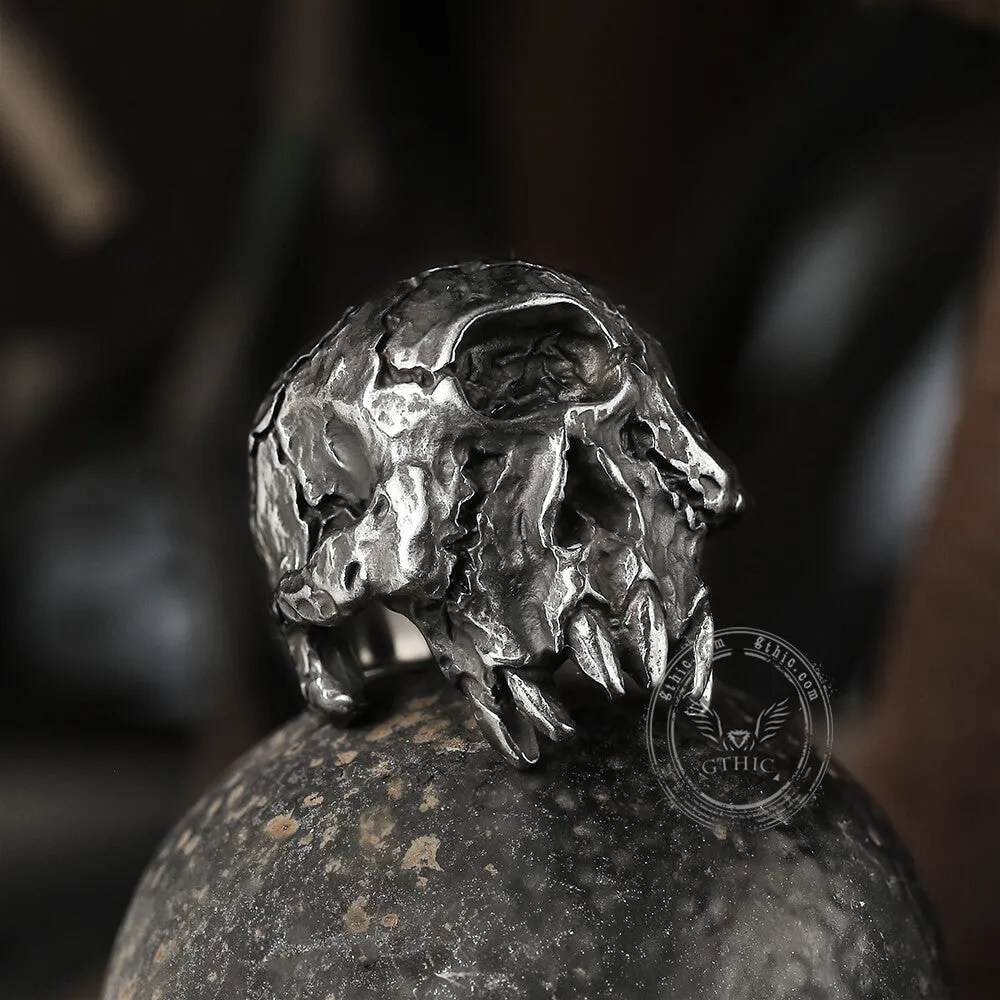Greek Mythology Cyclops Skull Stainless Steel Ring sold by GTHIC product image thumbnail 4
