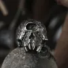 Greek Mythology Cyclops Skull Stainless Steel Ring sold by GTHIC