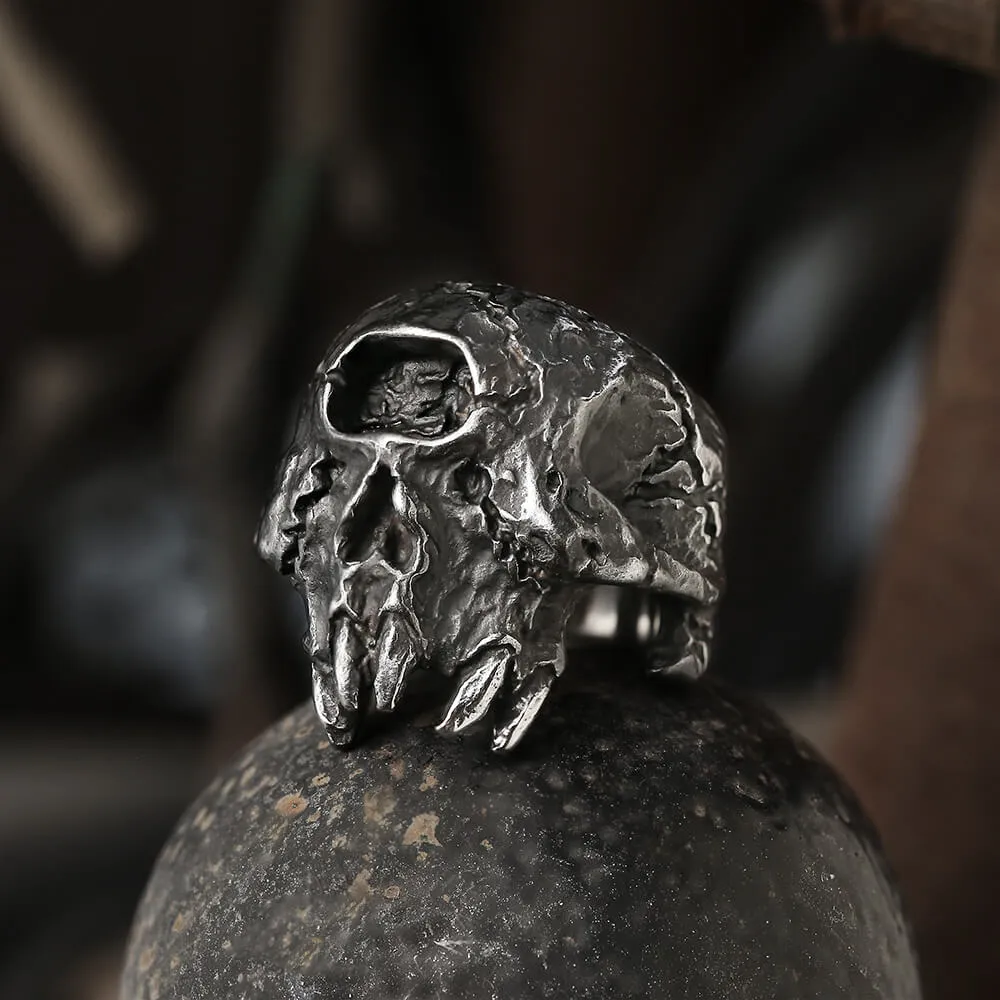 Greek Mythology Cyclops Skull Stainless Steel Ring sold by GTHIC