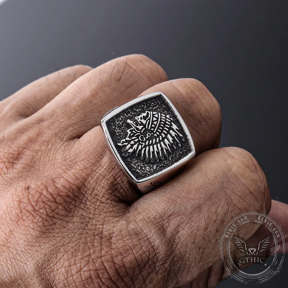 Indian Stainless Steel Skull Ring sold by GTHIC product image thumbnail 2