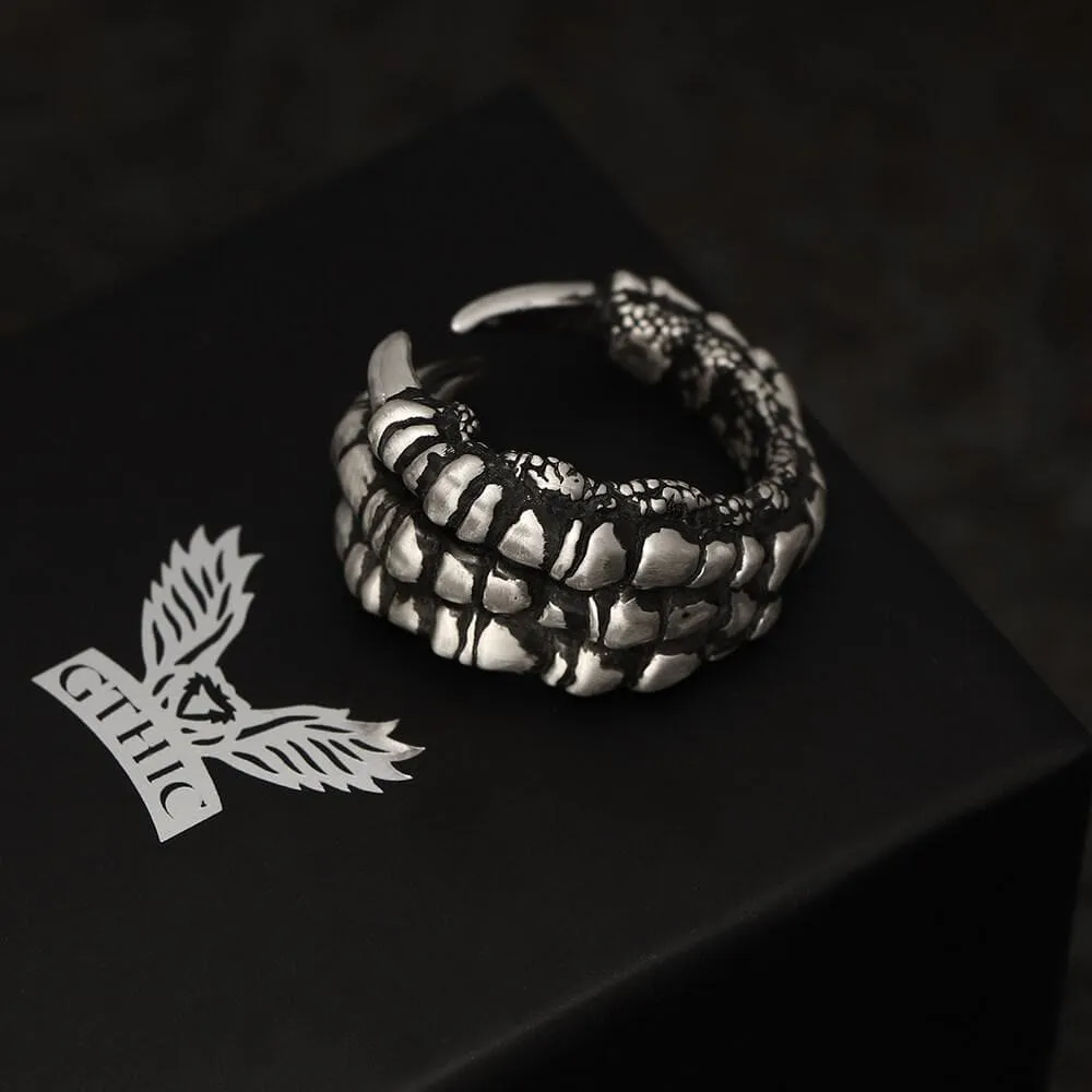 Retro Dragon Claw Brass Sterling Silver Ring sold by GTHIC product image thumbnail 2