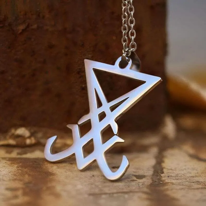 Seal of Lucifer Nephilim Satan Stainless Steel Necklace sold by GTHIC
