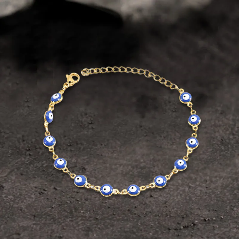 Gold Plated Evil Eye Stainless Steel Bracelet sold by GTHIC product image thumbnail 3