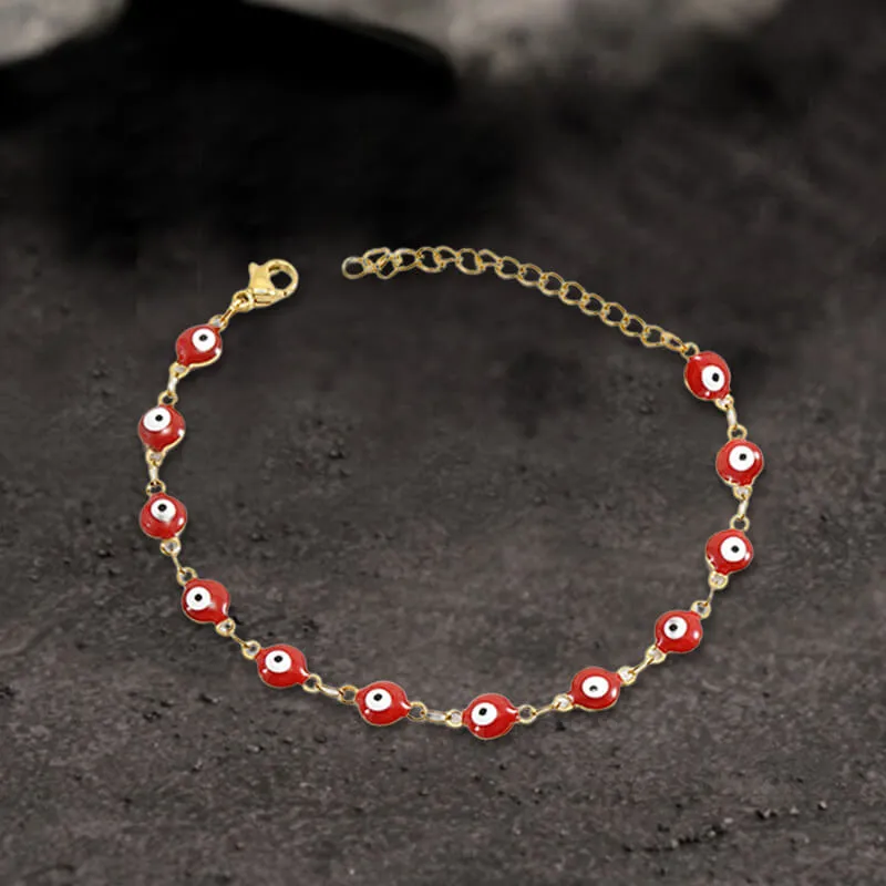 Gold Plated Evil Eye Stainless Steel Bracelet sold by GTHIC product image thumbnail 5
