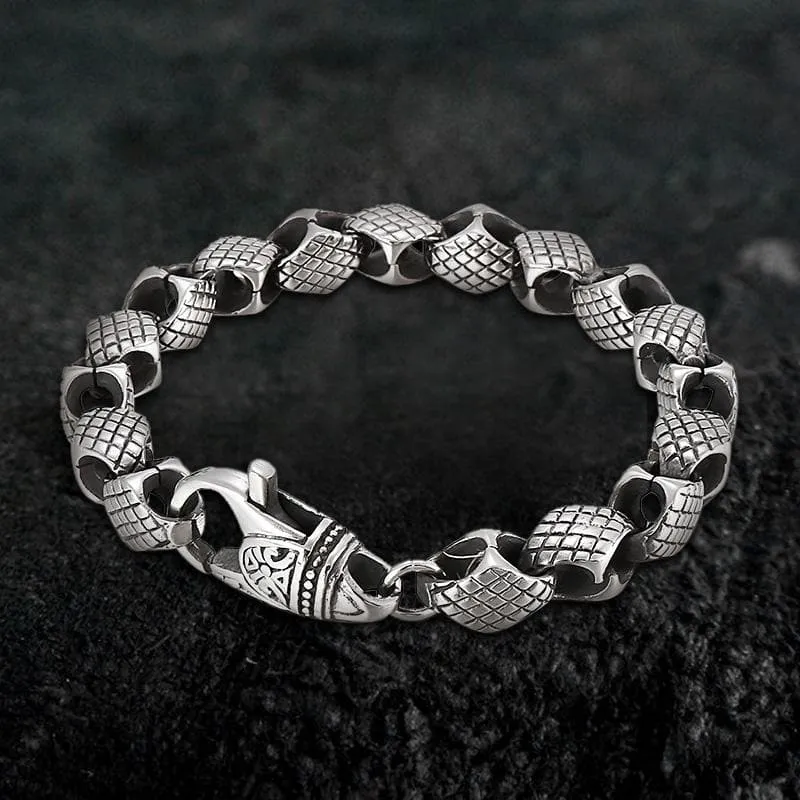 Retro Totem Geometric Stainless Steel Bracelet sold by GTHIC product image thumbnail 2