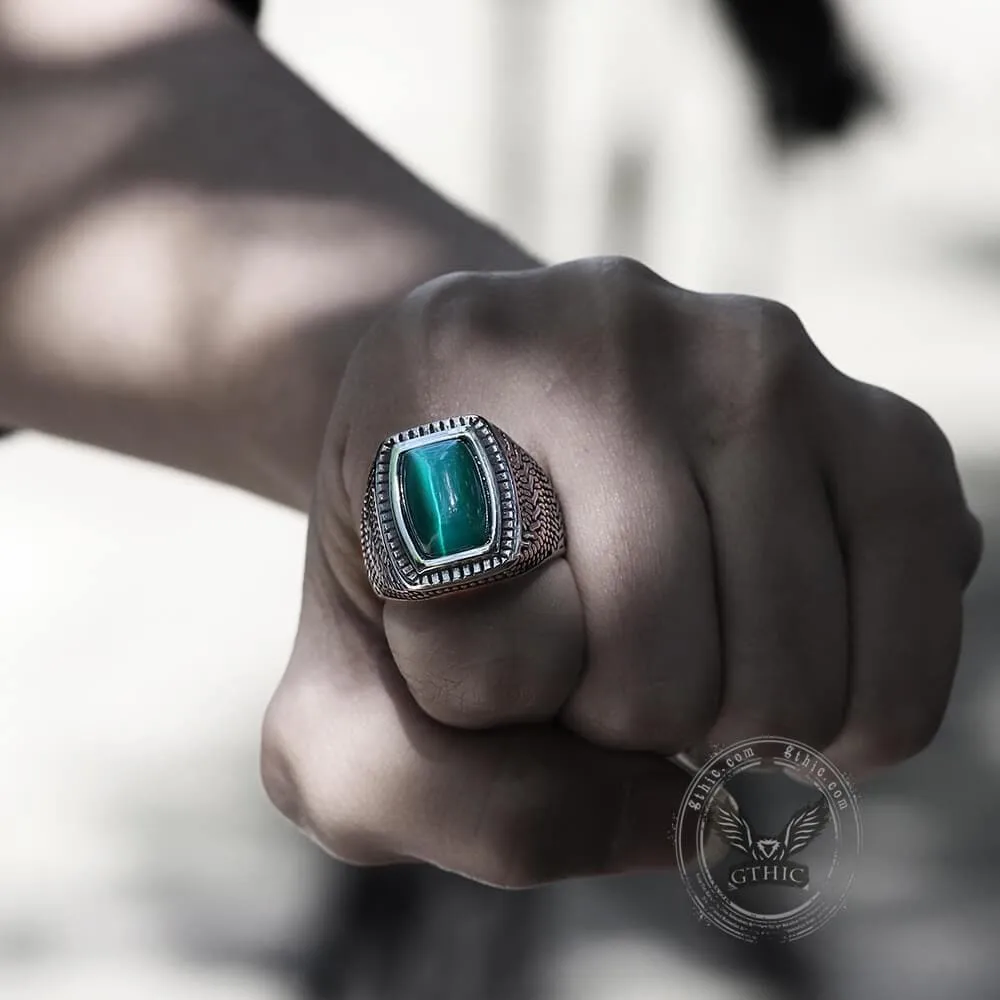 Retro Pattern Gemstone Stainless Steel Ring sold by GTHIC product image thumbnail 2
