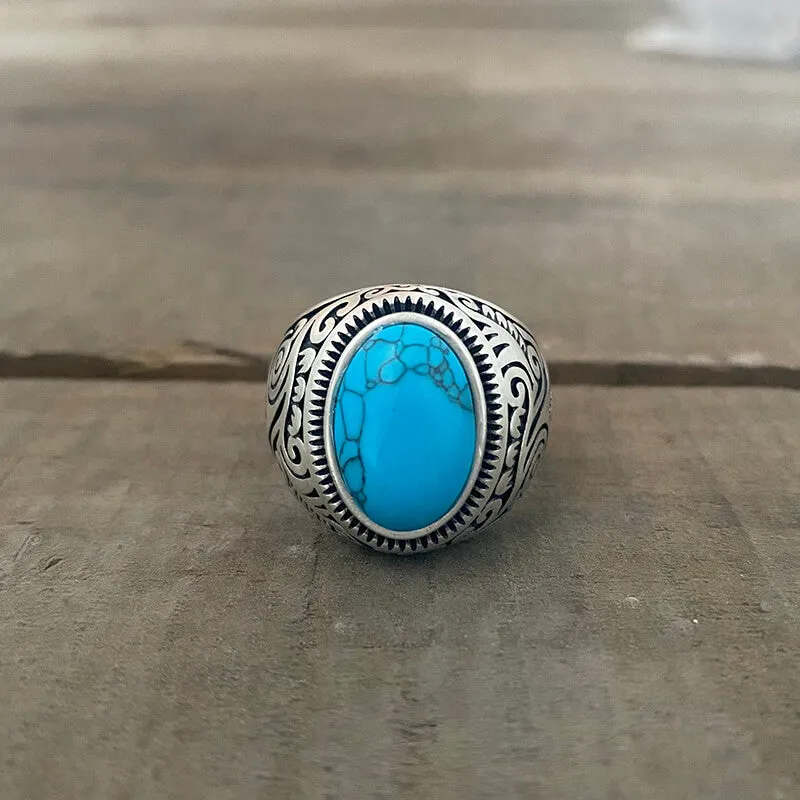 Vintage Pattern Gem Sterling Silver Ring sold by GTHIC product image thumbnail 3