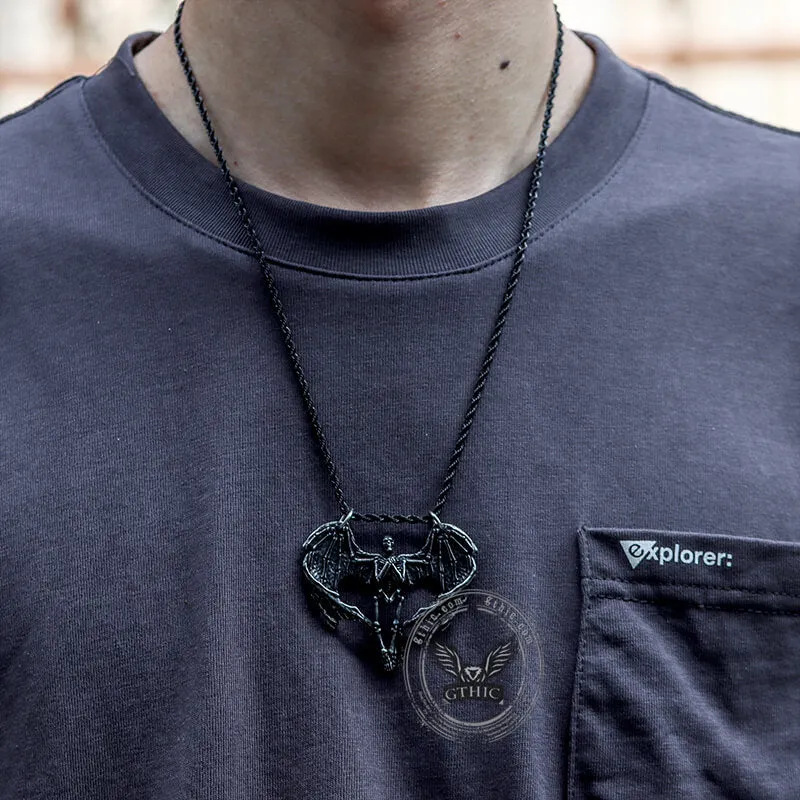 Heart Shape Skeleton Stainless Steel Skull Pendant sold by GTHIC product image thumbnail 4