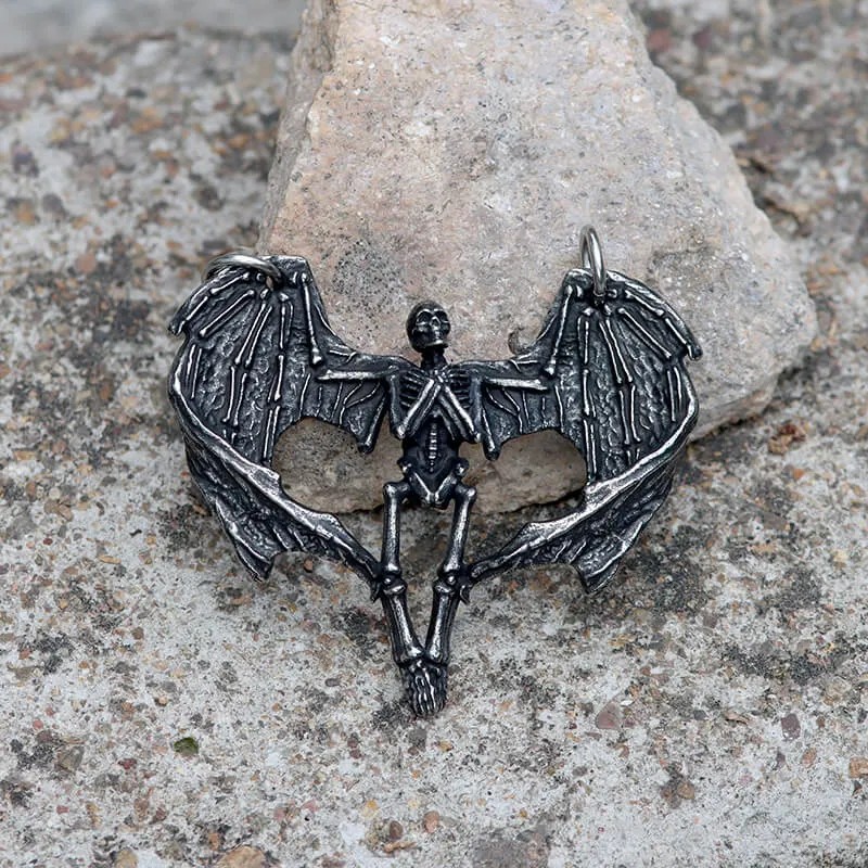 Heart Shape Skeleton Stainless Steel Skull Pendant sold by GTHIC product image thumbnail 3