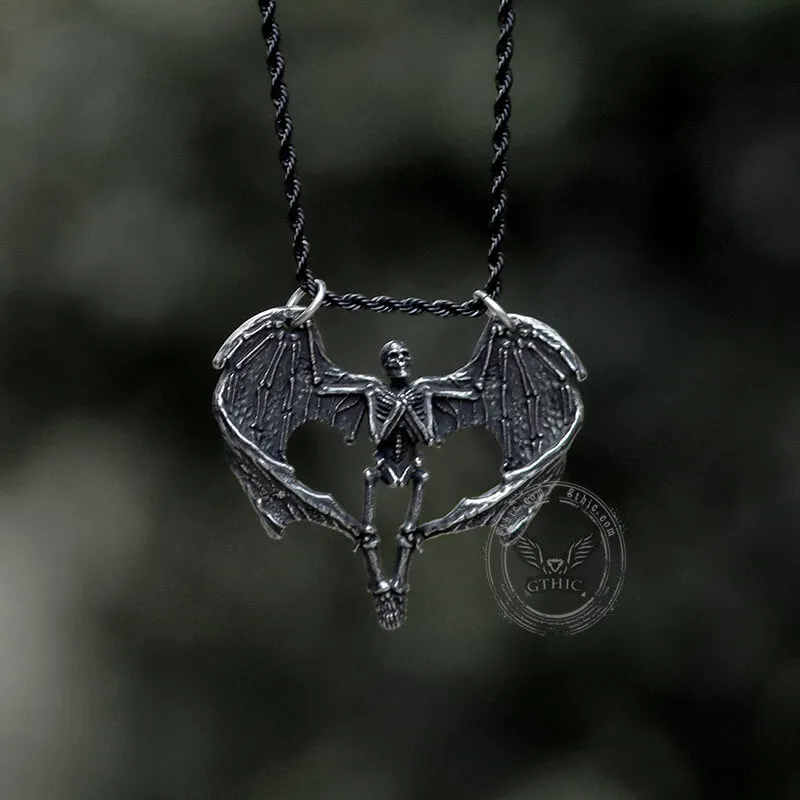 Heart Shape Skeleton Stainless Steel Skull Pendant sold by GTHIC product image thumbnail 5