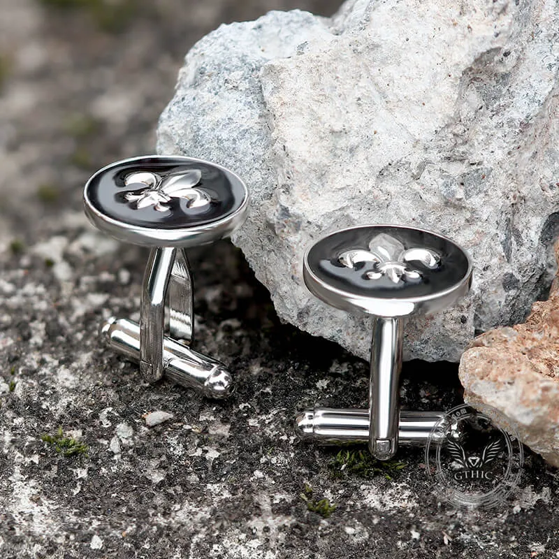 Iris Design Round Shaped Brass Cufflinks sold by GTHIC product image thumbnail 4