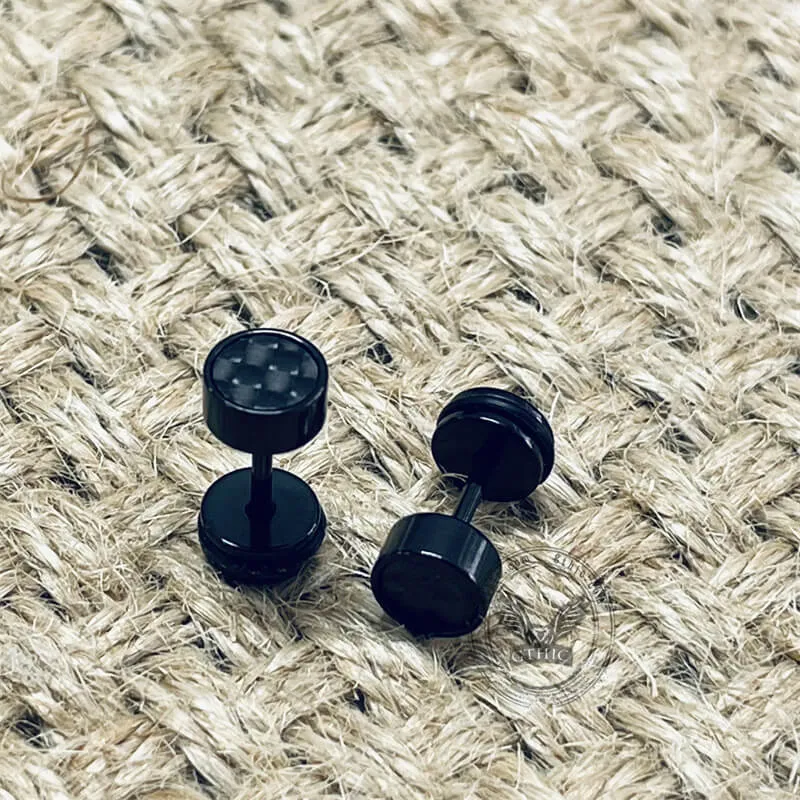 Black Minimalist Geometric Stainless Steel Stud Earrings sold by GTHIC product image thumbnail 5