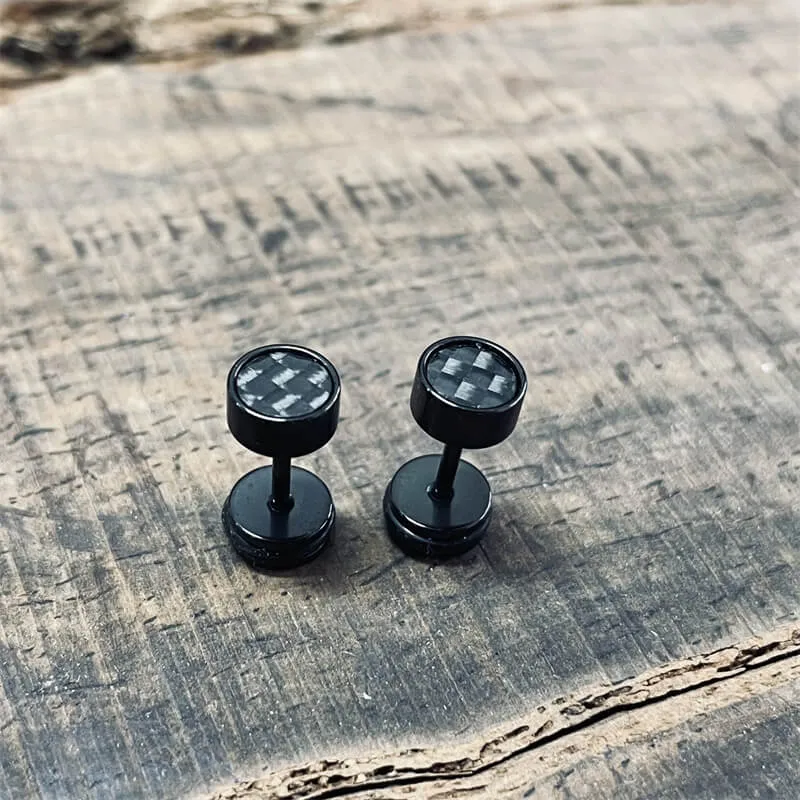 Black Minimalist Geometric Stainless Steel Stud Earrings sold by GTHIC product image thumbnail 3