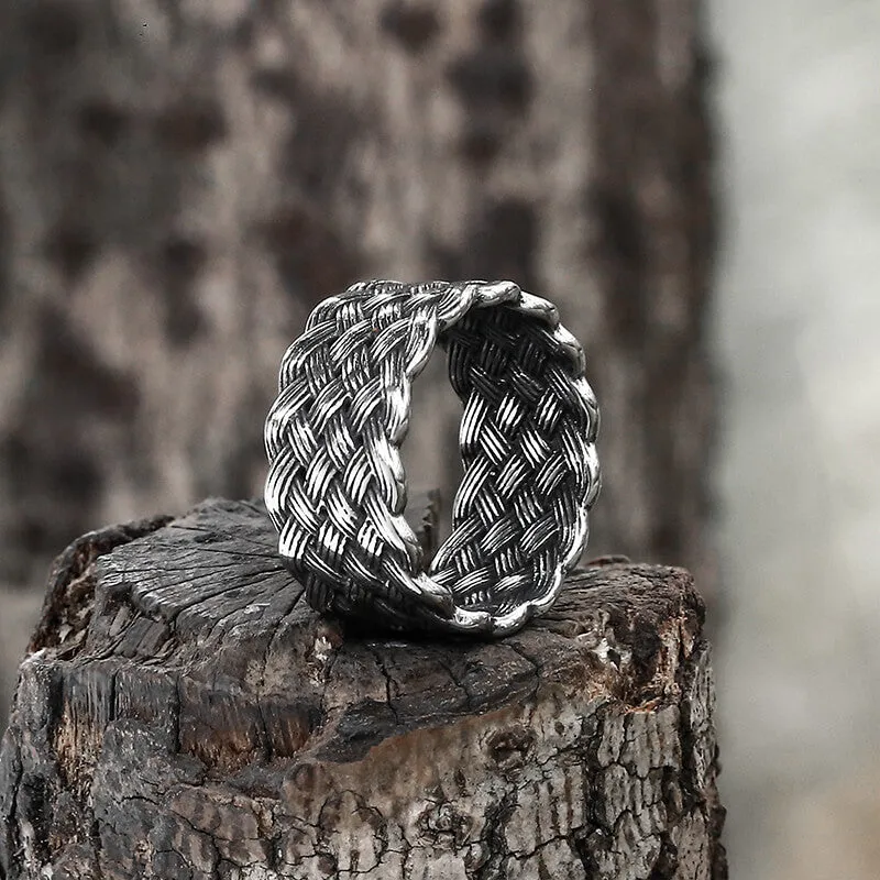 Minimalism Braided Stainless Steel Ring sold by GTHIC product image thumbnail 2