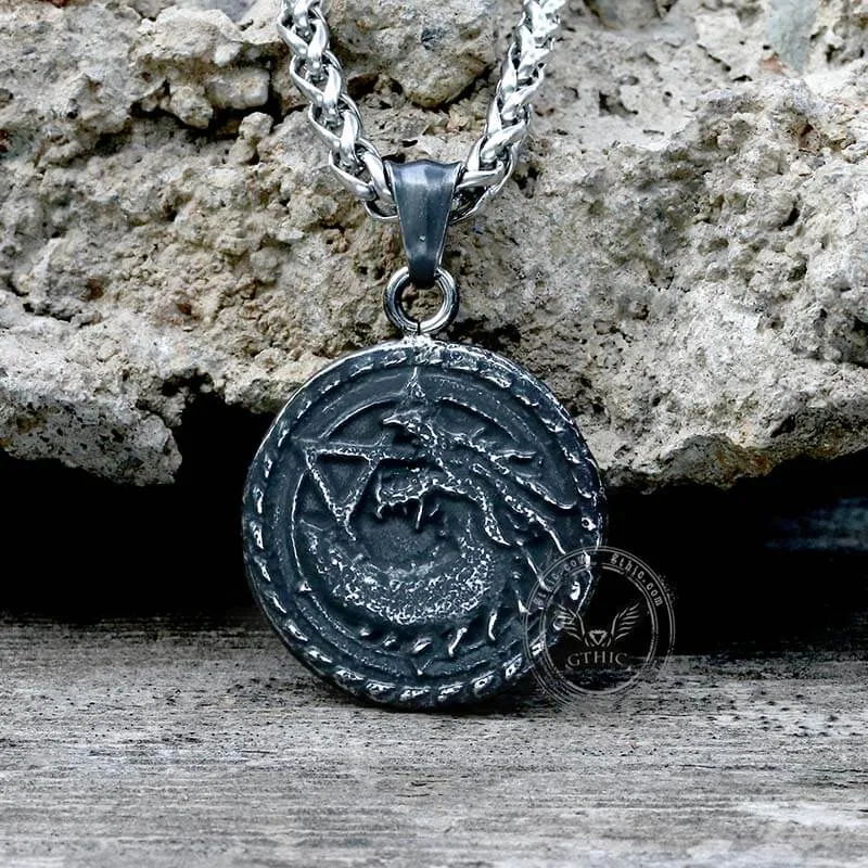 Star Of David Fenrir Wolf Stainless Steel Pendant sold by GTHIC product image thumbnail 5
