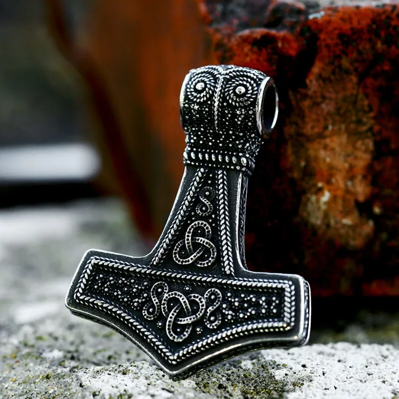 Oland Thor's Hammer Stainless Steel Pendant sold by GTHIC
