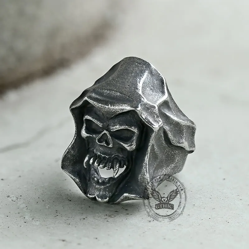 Gothic The Death Skull Stainless Steel Ring sold by GTHIC product image thumbnail 4