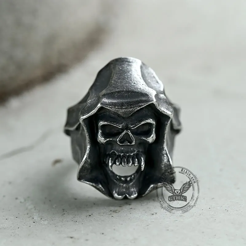 Gothic The Death Skull Stainless Steel Ring sold by GTHIC product image thumbnail 5