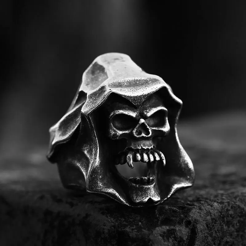 Gothic The Death Skull Stainless Steel Ring sold by GTHIC