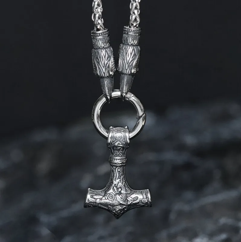 Raven & Hammer Stainless Steel Necklace sold by GTHIC