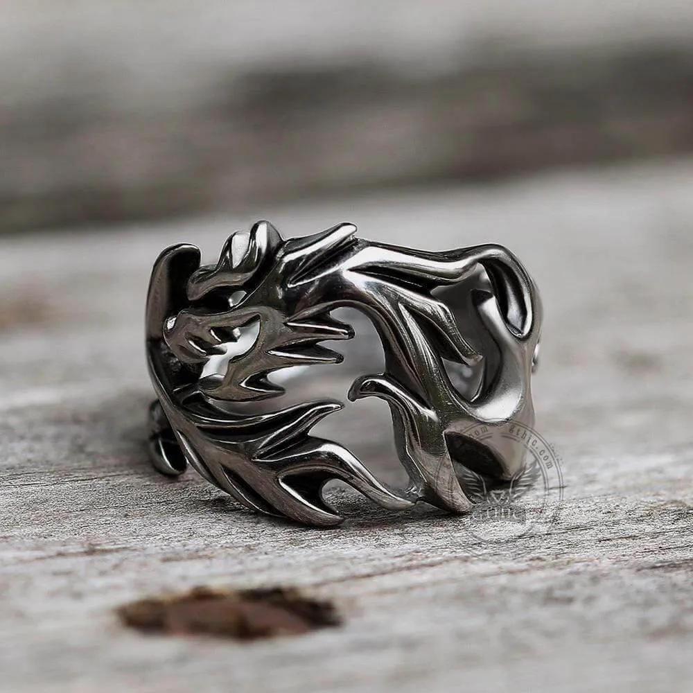 Hollow Dragon Stainless Steel Beast Ring sold by GTHIC