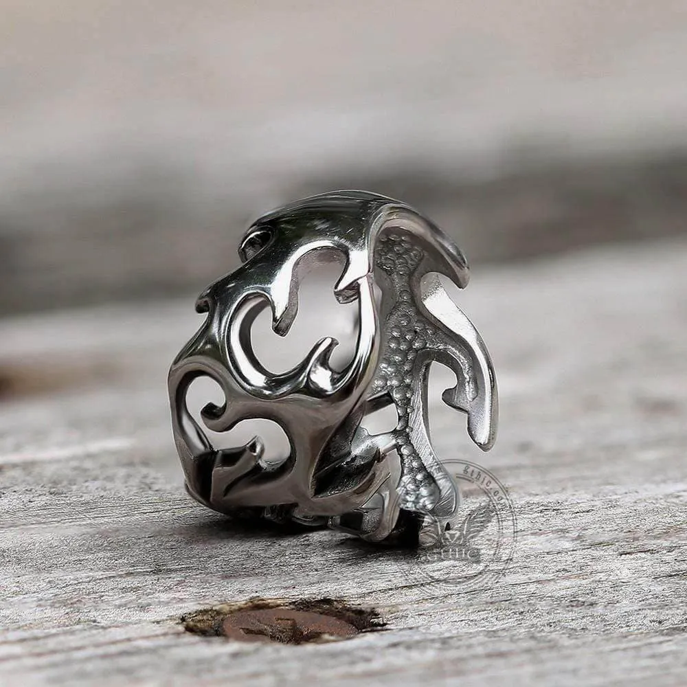 Hollow Dragon Stainless Steel Beast Ring sold by GTHIC product image thumbnail 5