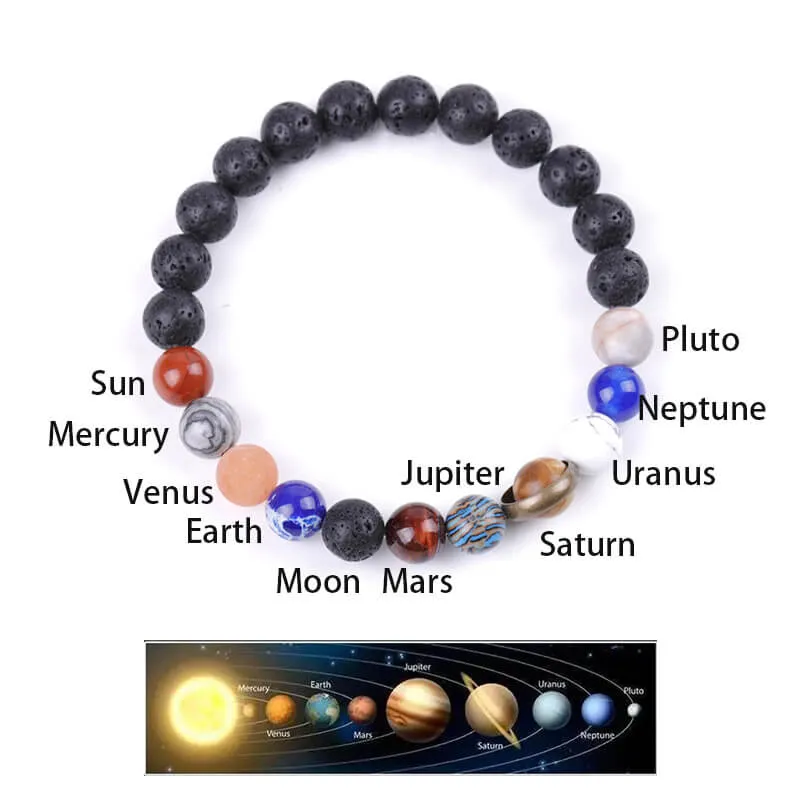 Solar System Natural Stone Beaded Bracelet sold by GTHIC product image thumbnail 2