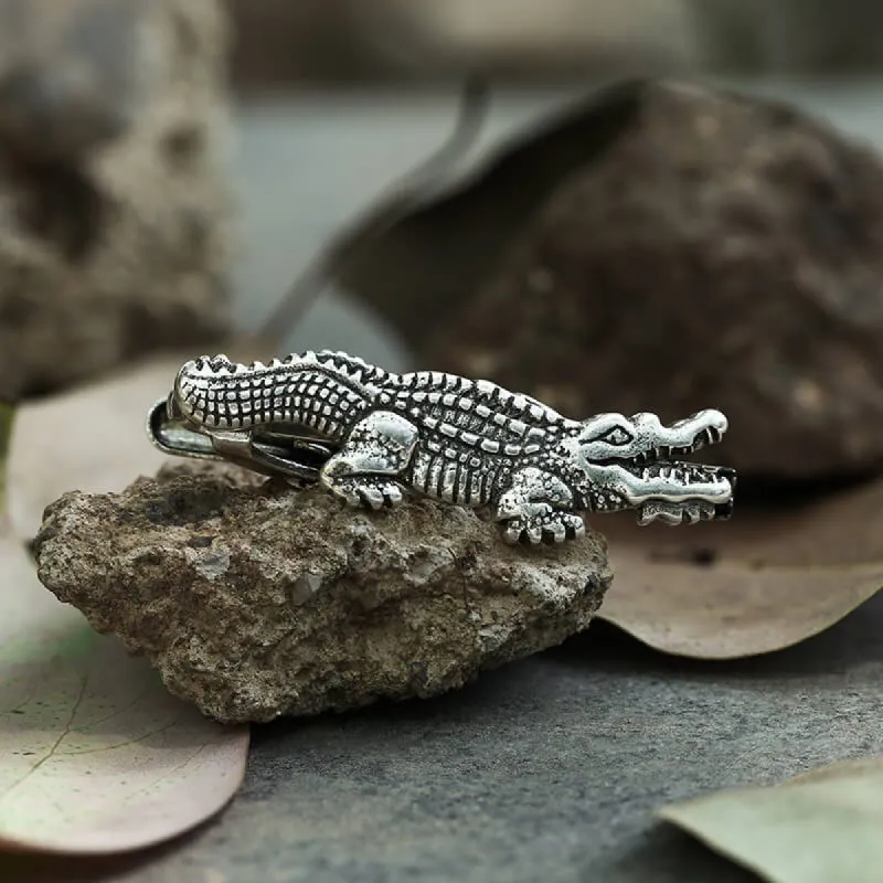 Alligator Brass Animal Tie Clip sold by GTHIC