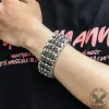 Wide Skull Stainless Steel Biker Bracelet sold by GTHIC
