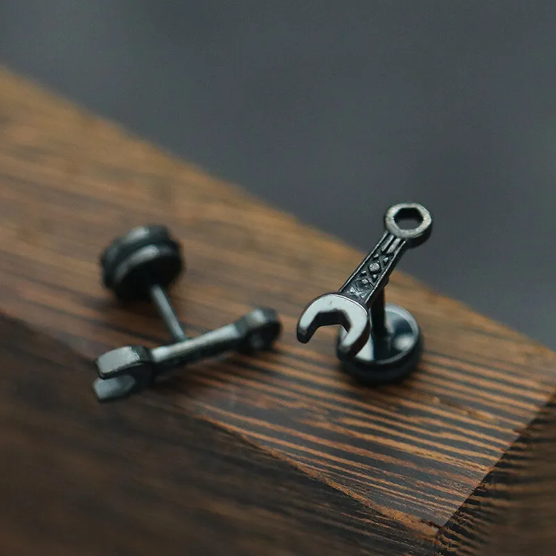 Wrench Shape Stainless Steel Stud Earring sold by GTHIC product image thumbnail 4