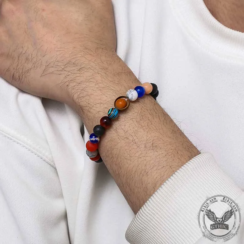 Solar System Natural Stone Beaded Bracelet sold by GTHIC product image thumbnail 3