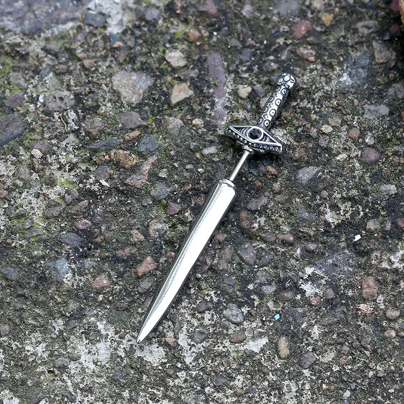 Eye of Providence Sword Stainless Steel Stud Earring sold by GTHIC product image thumbnail 5
