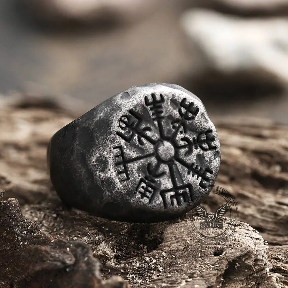 Vegvisir Magic Compass Stainless Steel Viking Ring sold by GTHIC product image thumbnail 5