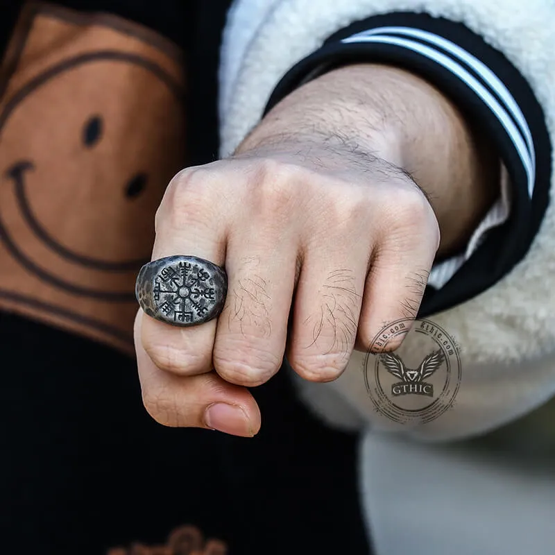 Vegvisir Magic Compass Stainless Steel Viking Ring sold by GTHIC product image thumbnail 2