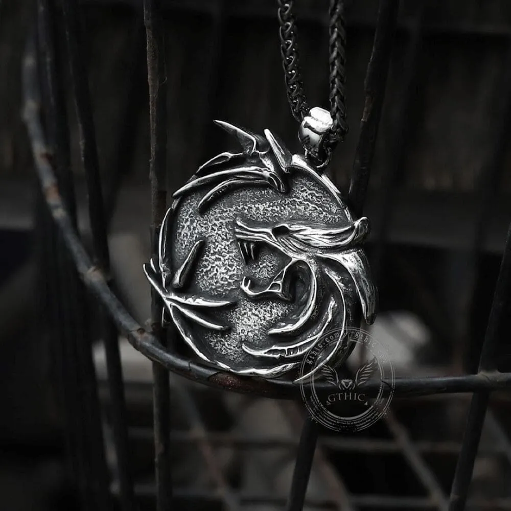 The Medallions Stainless Steel Wolf Pendant sold by GTHIC product image thumbnail 2