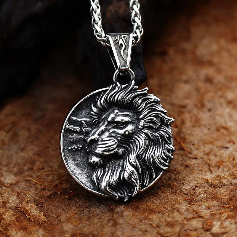 Majestic Lion Head Stainless Steel Pendant sold by GTHIC