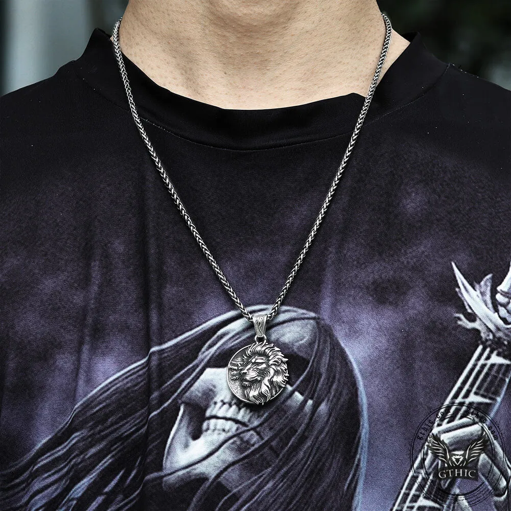 Majestic Lion Head Stainless Steel Pendant sold by GTHIC product image thumbnail 4