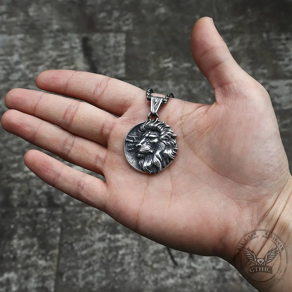 Majestic Lion Head Stainless Steel Pendant sold by GTHIC product image thumbnail 5